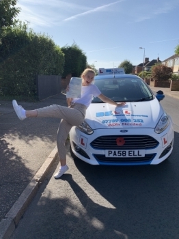 Hannah PASSED with only THREE faults..... Fantastic POSE Hannah