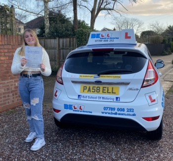 Another FIRST TIME PASS for instructor Michelle with only THREE faults