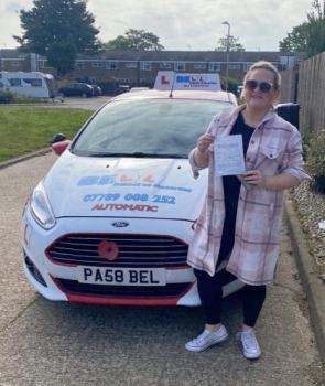 Another FANTASTIC 𝗙𝗜𝗥𝗦𝗧 𝗧𝗜𝗠𝗘 PASS for instructor Steve in our AUTOMATIC car