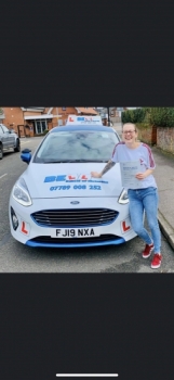 Vanessa PASSED with INSTRUCTOR NATASHA with only FOUR faults....