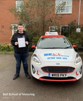 Another FIRST TIME PASS for instructor Matt with only FIVE minor faults