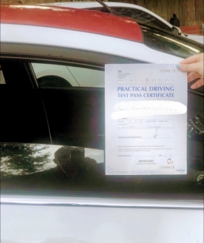Another GREAT FIRST  TIME PASS for instructor Steve in our AUTOMATIC car