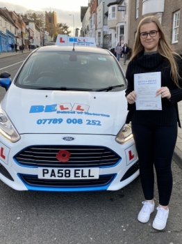 FIRST TEST PASS for 2020 with only TWO faults for instructor Michelle