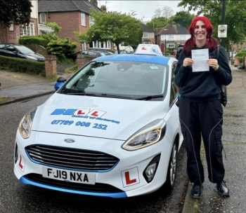 Another GREAT PASS for instructor Natasha with only FOUR faults