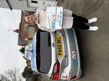 Another GREAT FIRST TIME PASS with only ONE fault for instructor Michelle